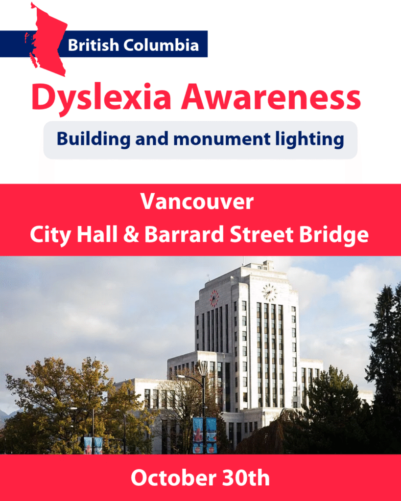 Dyslexia Awareness Lighting