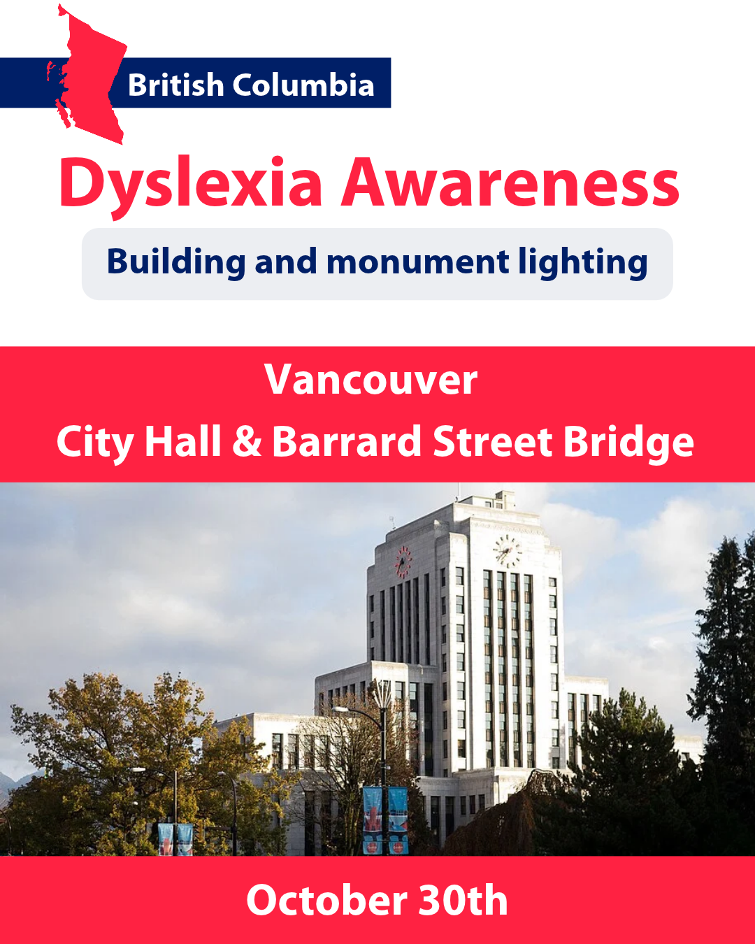 Dyslexia Awareness Lighting